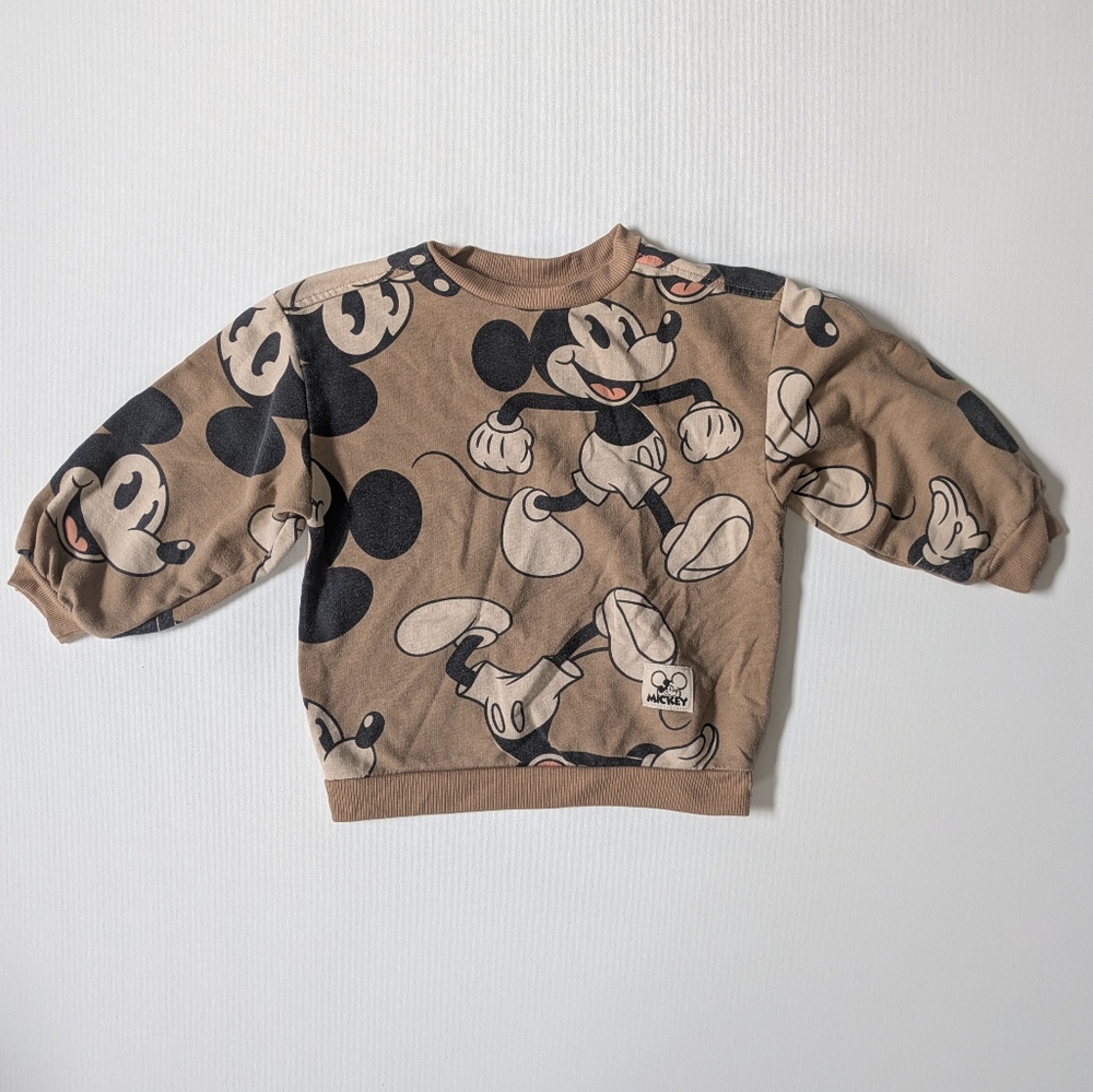 Disney Mickey Mouse Kids Sweatshirt - Tan Size 4